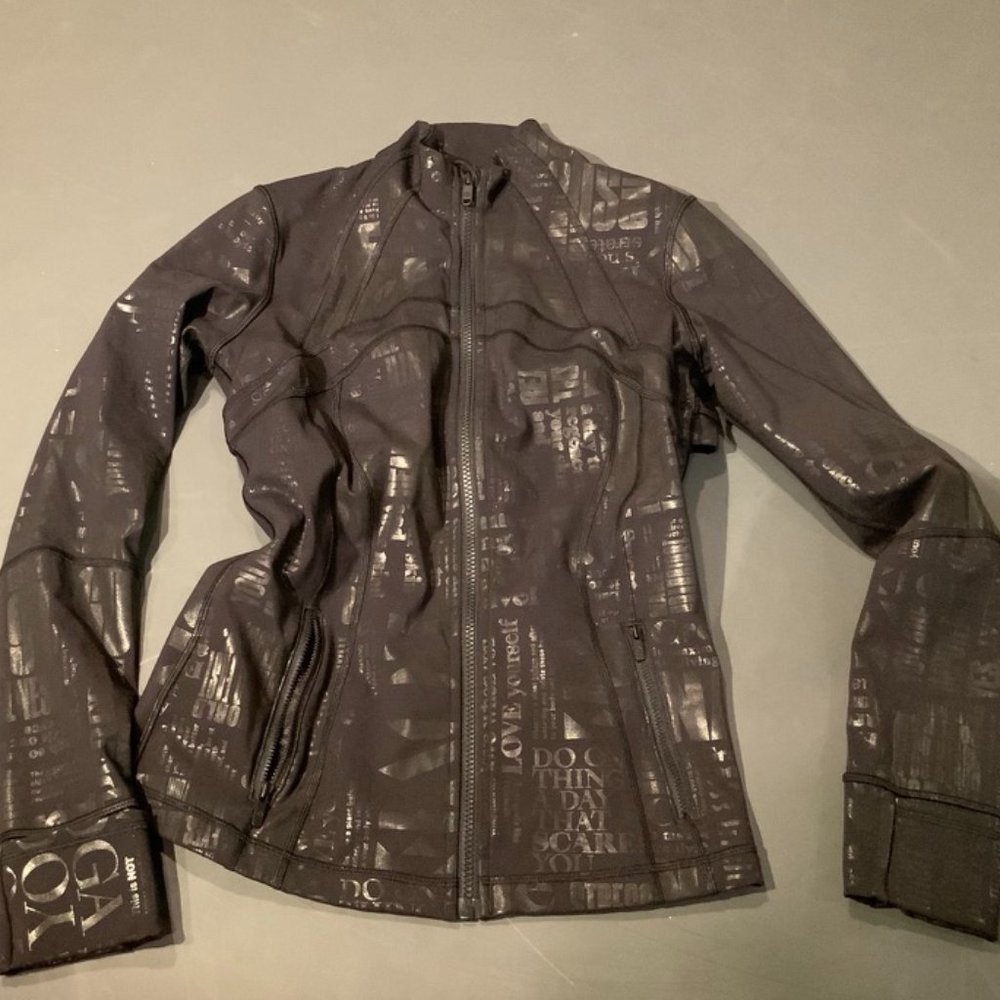 Lululemon Define Jacket Limited Edition Holiday, Black, size 8